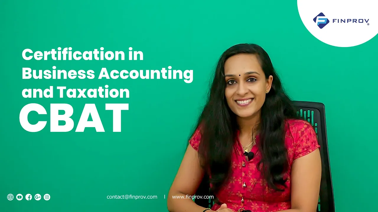 Certification in Business Accounting and Taxation