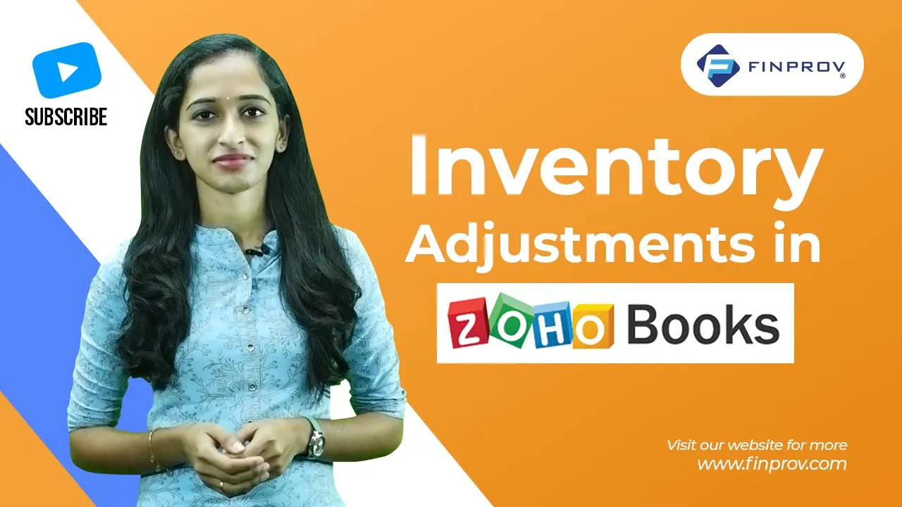 Inventory Adjustments in Zoho Books